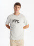 LC Waikiki Crew Neck Short Sleeve Printed Combed Cotton Men's T-shirt